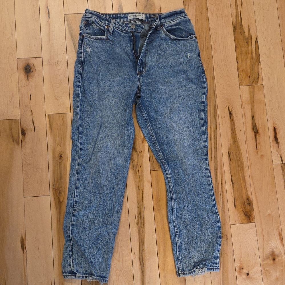 Abercrombie & Fitch Straight Leg Blue Jeans